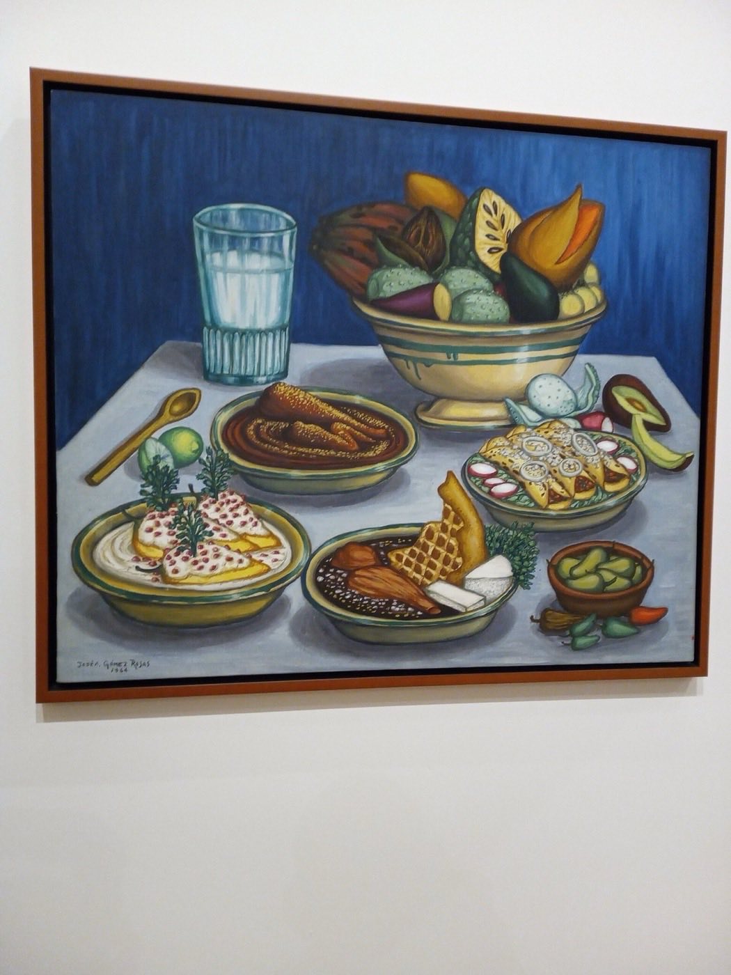 Bodegón still life — vivid Mexican food painting